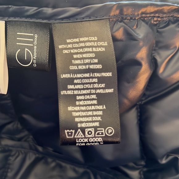 New Kenneth Cole Navy Puffer Jacket size XL - Picture 5 of 5